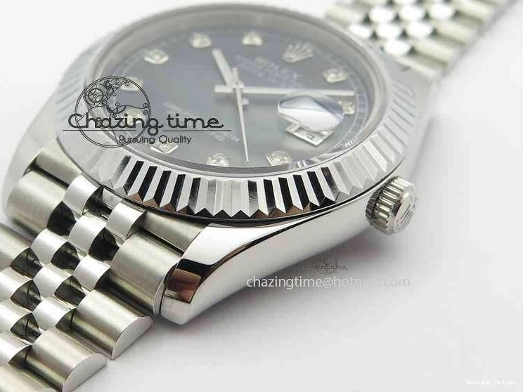 1229 Trendy DateJust II 41mm BP Maker Best Edition Black MOP Diamonds Dial On New Version Jubilee Bracelet A 3622